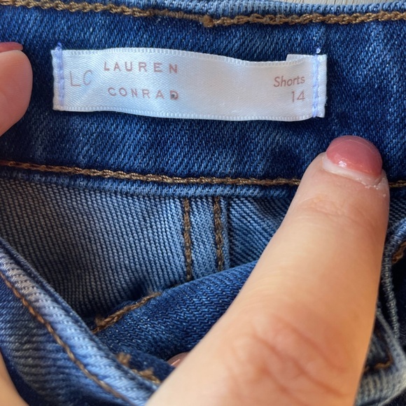 LC Lauren Conrad women’s denim shorts sz 14 preloved in excellent condition. - Picture 7 of 8